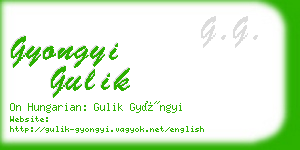 gyongyi gulik business card